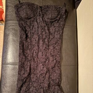 Black lace dress